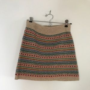 Madewell Fair Isle Sweater Skirt XS